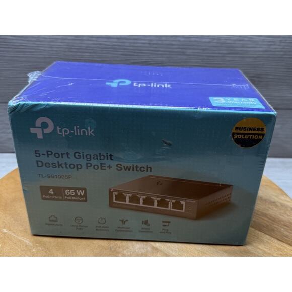 TP-LINK TL-SG1005P 5-Port Desktop Switch - Picture 1 of 6